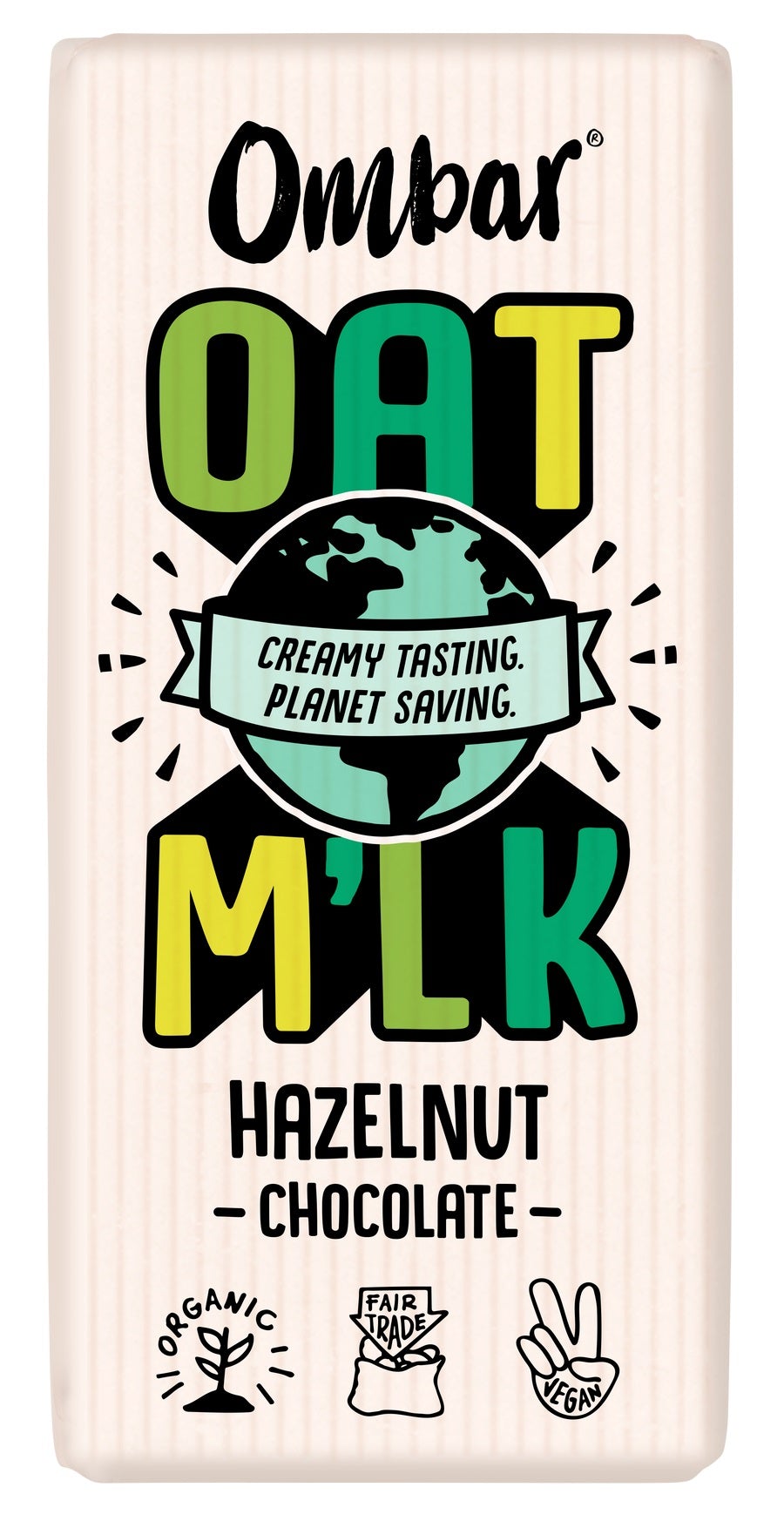 Ombar Ombar Oat M'lk Hazelnut Chocolate Bar 70g (Pack of 10)
