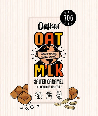 Ombar Ombar Oat M'lk Salted Caramel Truffle 70g (Pack of 10)