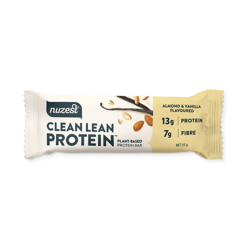 Nuzest Clean Lean Protein Bar Almond & Vanilla 55g (Pack of 12)