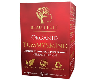 Beau-T-Full Organic Tummy and Mind 22.5g (Pack of 12)