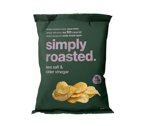 Simply Roasted Sea Salt & Cider Vinegar 21.5g (Pack of 24)