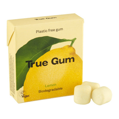 True Gum Lemon Chewing Gum 21g (Pack of 24)