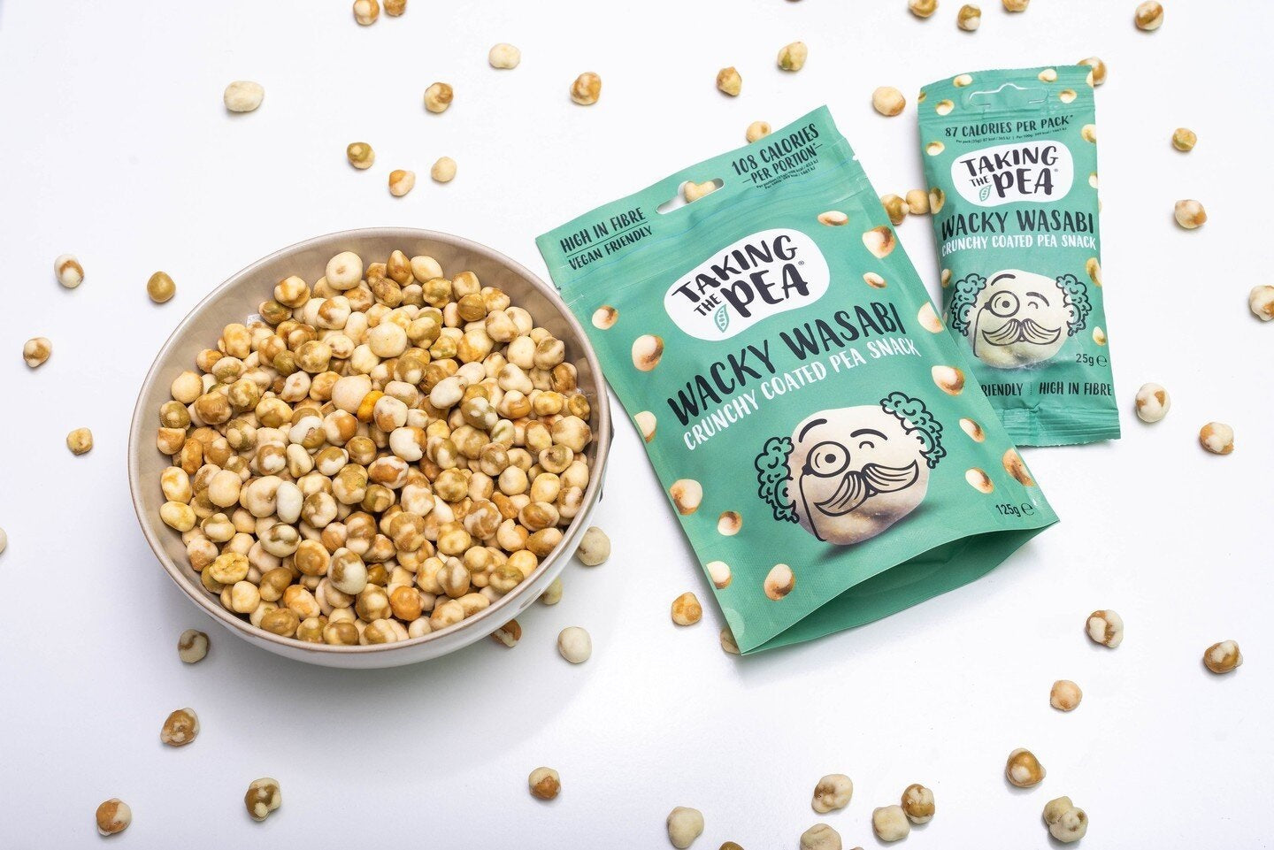 Taking The Pea Wacky Wasabi 125g (Pack of 7)