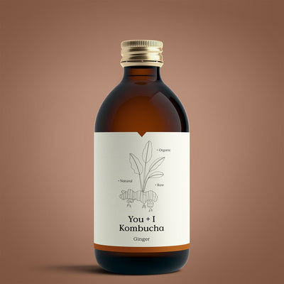 You + I Organic Kombucha Ginger 330ml (Pack of 12)