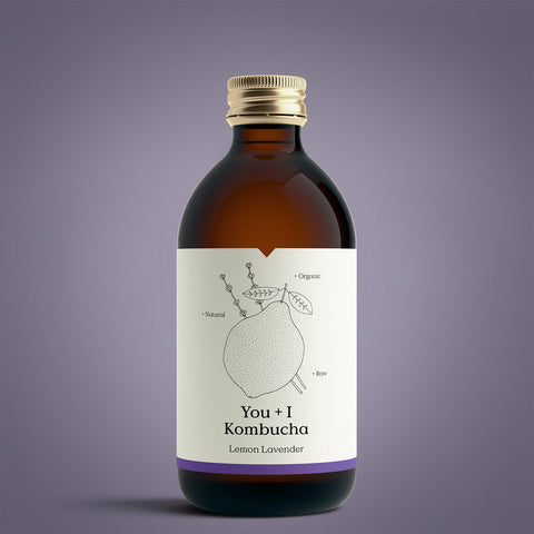 You + I Organic Kombucha Lemon Lavender 330ml (Pack of 12)