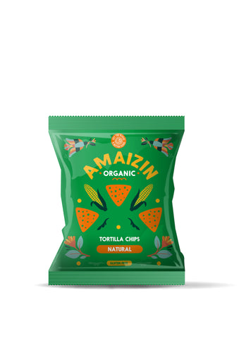 Amaizin Organic Natural Corn Chips 75g (Pack of 15)