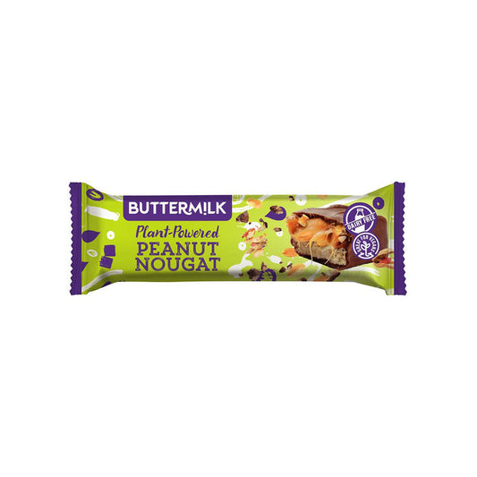 Buttermilk Td Plant Powered Peanut Nougat Snack Bar 50g (Pack of 24)