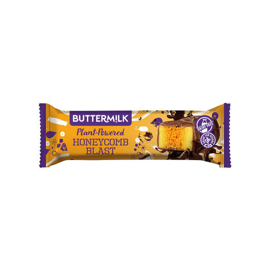 Buttermilk Td Plant Powered Honeycomb Blast Choccy Snack 45g (Pack of 18)