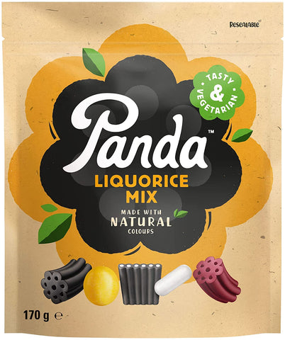 Panda Liquorice Natural Liquorice Mix 170g (Pack of 12)