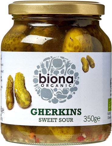 Biona Organic Gherkin Slices 350g (Pack of 6)