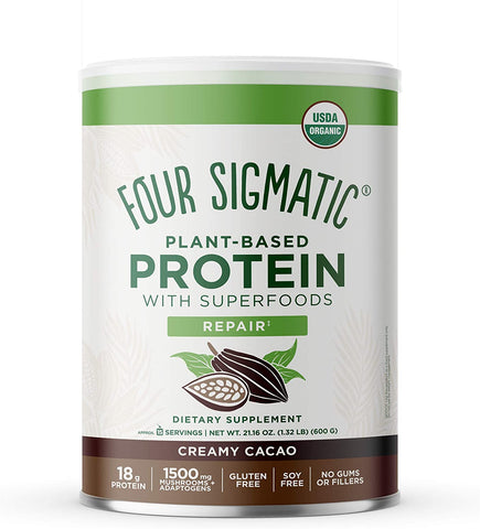 Four Sigmatic Organic Plant - Based Protein Powder Creamy Cacao 510g
