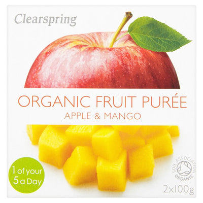 Clearspring Wholefoods Org Fruit Puree Apple Mango Coconut 2x100g (Pack of 12)