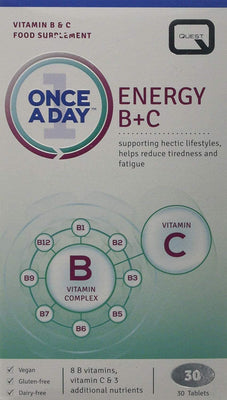 Quest Once A Day Energy B+C 30 Tablets