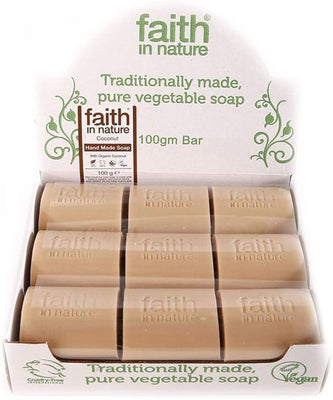 Faith In Nature Unwrapped Coconut Soap Bar 18x100g