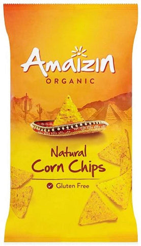Amaizin Organic Natural Corn Chips 250g (Pack of 10)