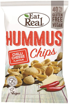 Eat Real Hummus Chips Chilli Cheese 45g (Pack of 12)