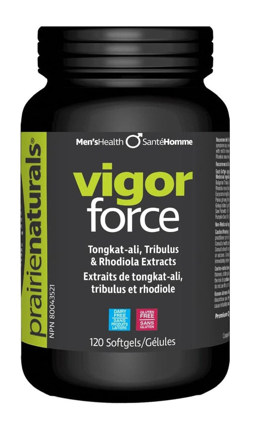 Prairie Vigor Force Tongkat Ali Tribulus & Rhodiola Extracts 120 Soft gels (Pack of 6)