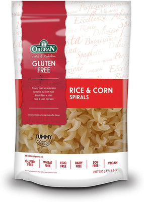 Orgran Rice & Corn Spirals Pasta 250g