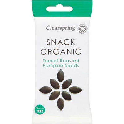 Clearspring Tamari Roasted Pumpkin Seeds - Organic 30g (Pack of 15)