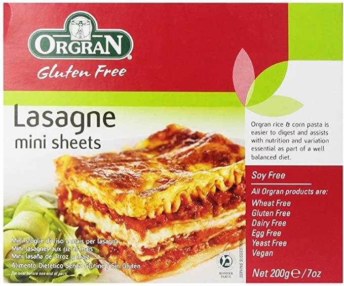 Orgran Rice & Corn Lasagne 200g