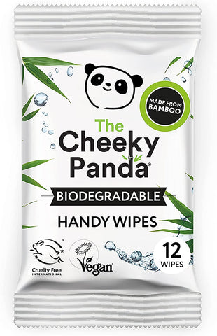 Cheeky Panda Biodegradable Bamboo Handy Wipes 12s (Pack of 72)