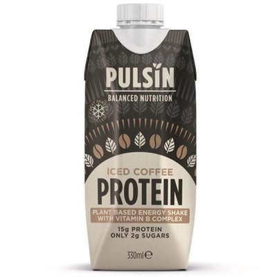 Pulsin Iced Coffee Ready To Drink Protein Shake 330ml (Pack of 12)