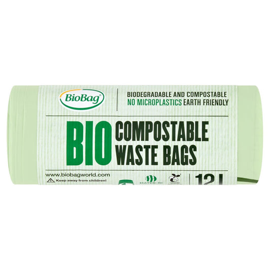 BioBag Compostable 12Ltr Bin Liners 14 Bags