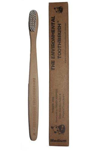 Enviromental Toothbrush Eco Toothbrush Charcoal Toothbrush - Adult Medium (Pack of 12)