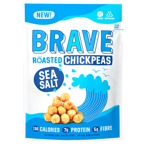 Brave Foods Sea Salt Roasted Chickpeas 35g (Pack of 12)