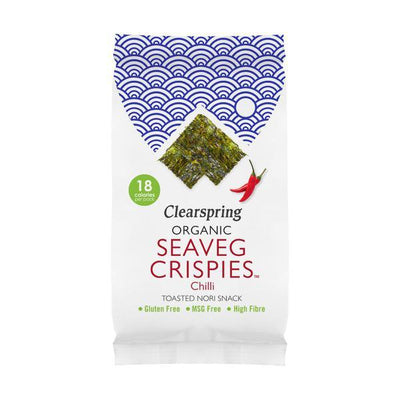 Clearspring Organic Seaveg Crispies Chilli 4g (Pack of 16)