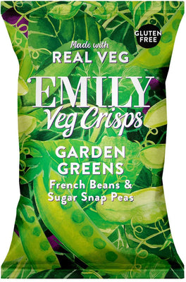 Emily Crisps Garden Greens 80g (Pack of 8)