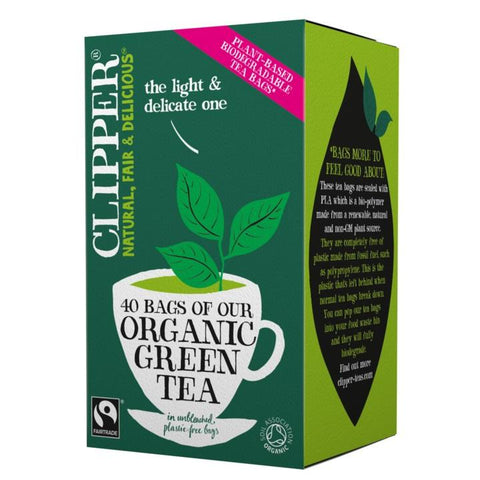 Clipper Organic & Fair trade Green Tea 40 Bags