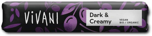 Vivani Dark & Creamy Bar 35g (Pack of 18)