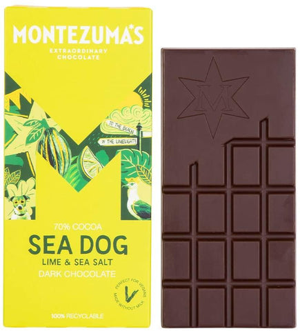 Montezuma's Sea Dog Lime & Sea Salt Bar 90g