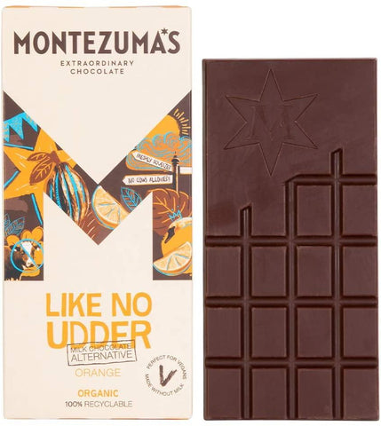 Montezuma's Like No Udder Milk Alternative & Orange Bar 90g