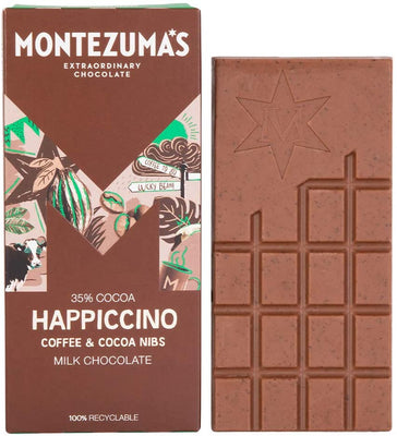 Montezuma's Happiccino Coffee & Cocoa Nib Bar 90g