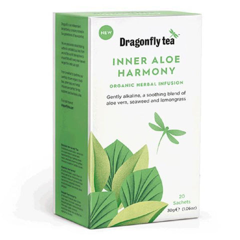 Dragonfly Teas Organic Inner Aloe Harmony Tea 20 Bags (Pack of 4)