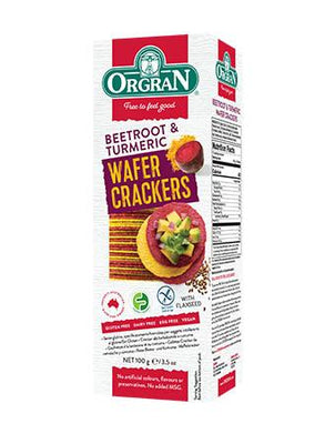Orgran Beetroot & Turmeric Wafer Crackers 100g
