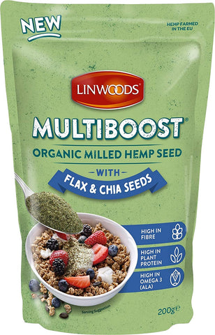 Linwoods Organic Milled Hemp Seed With Flax & Chia Seeds 200g