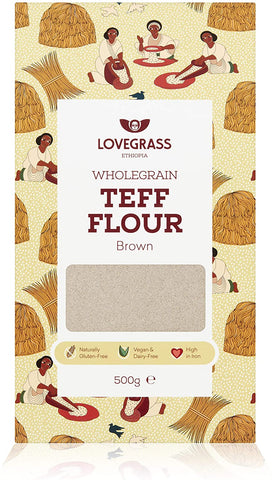 Lovegrass Ethiop Brown Teff Flour 500g