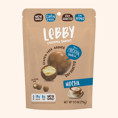 Lebby Chickpea Snacks - Mocha 80g (Pack of 6)