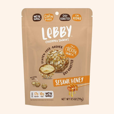 Lebby Chickpea Snacks - Sesame Honey 80g (Pack of 6)