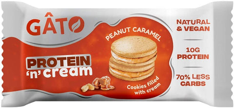 Gato Protein & Cream - Peanut Caramel Crunch 50g (Pack of 18)