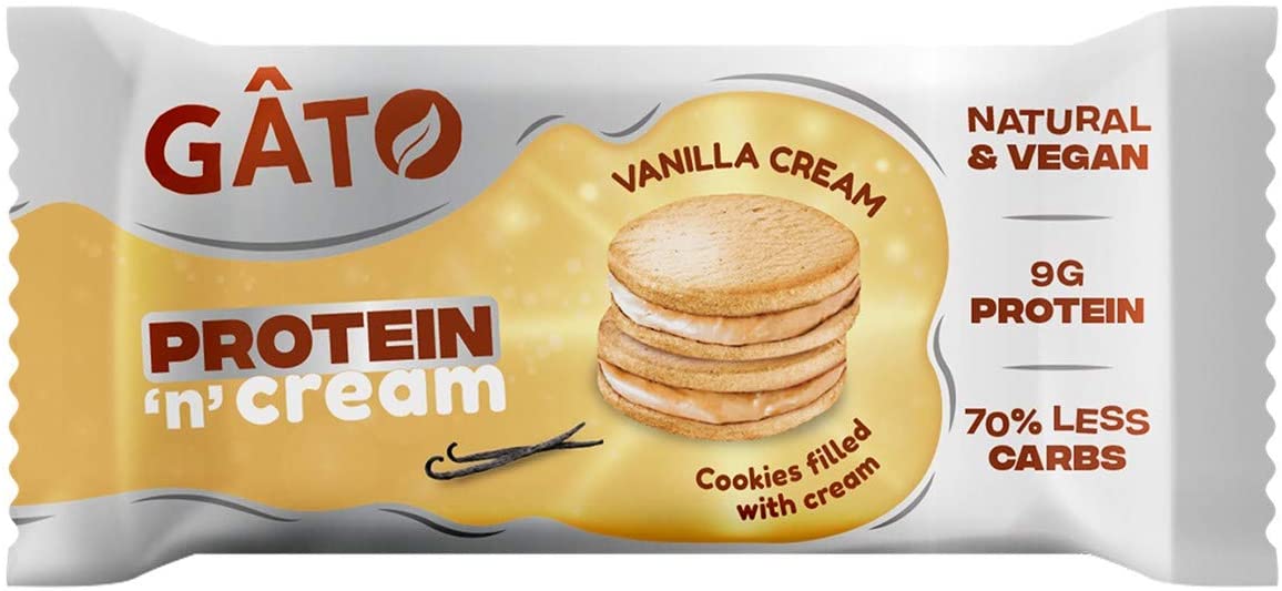 Gato Protein & Cream - Vanilla Choc Chip 50g (Pack of 18)