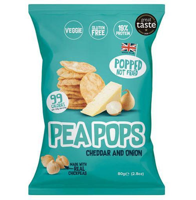 Pea Pops Pea Pops - Cheddar & Onion 23g (Pack of 18)