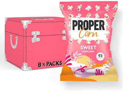 Proper Sweet Popcorn Sharing 90g (Pack of 8)