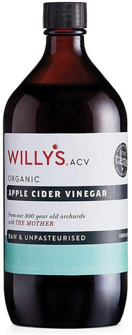 Willys Apple Cider Vinegar With The Mother - Glass Bottle 1Ltr