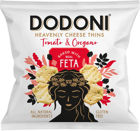 Dodoni Feta Tomato & Oregano Thins 22g (Pack of 10)