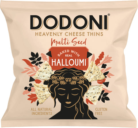 Dodoni Halloumi Mix Seed Thins 22g (Pack of 10)
