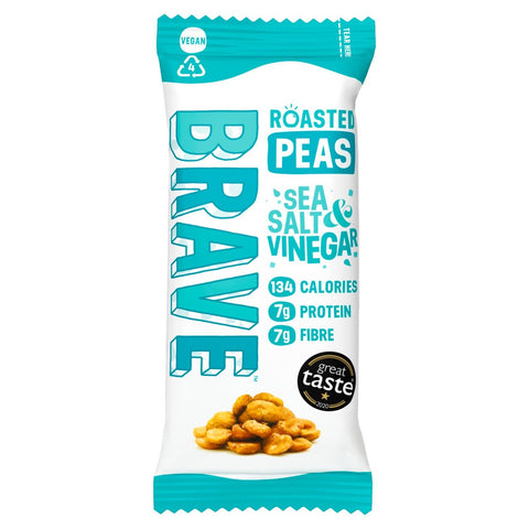 Brave Foods Sea Salt & Vinegar Roasted Chickpeas 35g (Pack of 12)